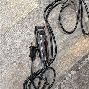 Wahl Chrome Finish Hair Clipper with Black Cord